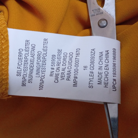 GB Girls Sz 16  Mustard Jumpsuit, Wide legs, & pockets.              LAST CHANCE - Picture 7 of 7